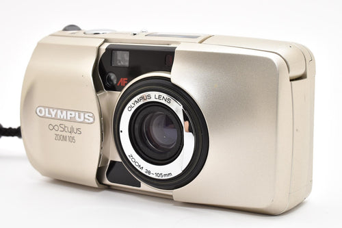 ★現状品★ オリンパス Olympus ZOOM 105 STYLUS コンパクトフィルムカメラ 通電 シャッター フラッシュ作動 ★ #8764