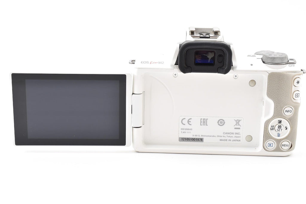 ★良品★ キヤノン CANON EOS KISS M2 ボディ ホワイト 2410万画素 ミラーレス一眼 ★ #8998