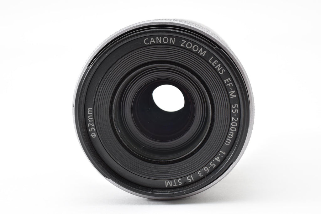 ★ジャンク★ キヤノン CANON EF-M 55-200MM F4.5-6.3 IS STM シルバー 望遠ズームレンズ ★ #9110