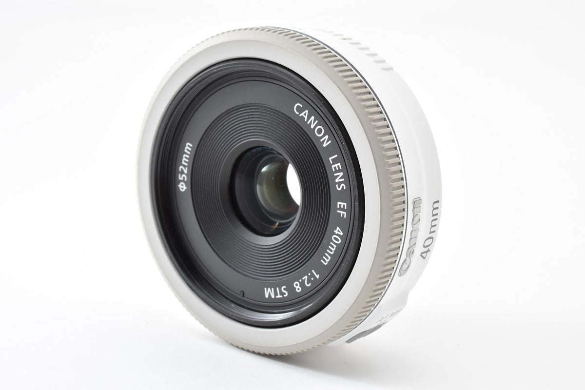 ★美品★ キヤノン CANON EF 40MM F2.8 STM ホワイト 単焦点レンズ ★ #9195