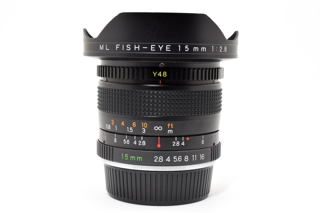 ★希少美品★ ヤシカ YASHICA ML RFISH-EYE 15MM F2.8 広角フィッシュアイレンズ 光学クリア 動作良好 ★ #8707