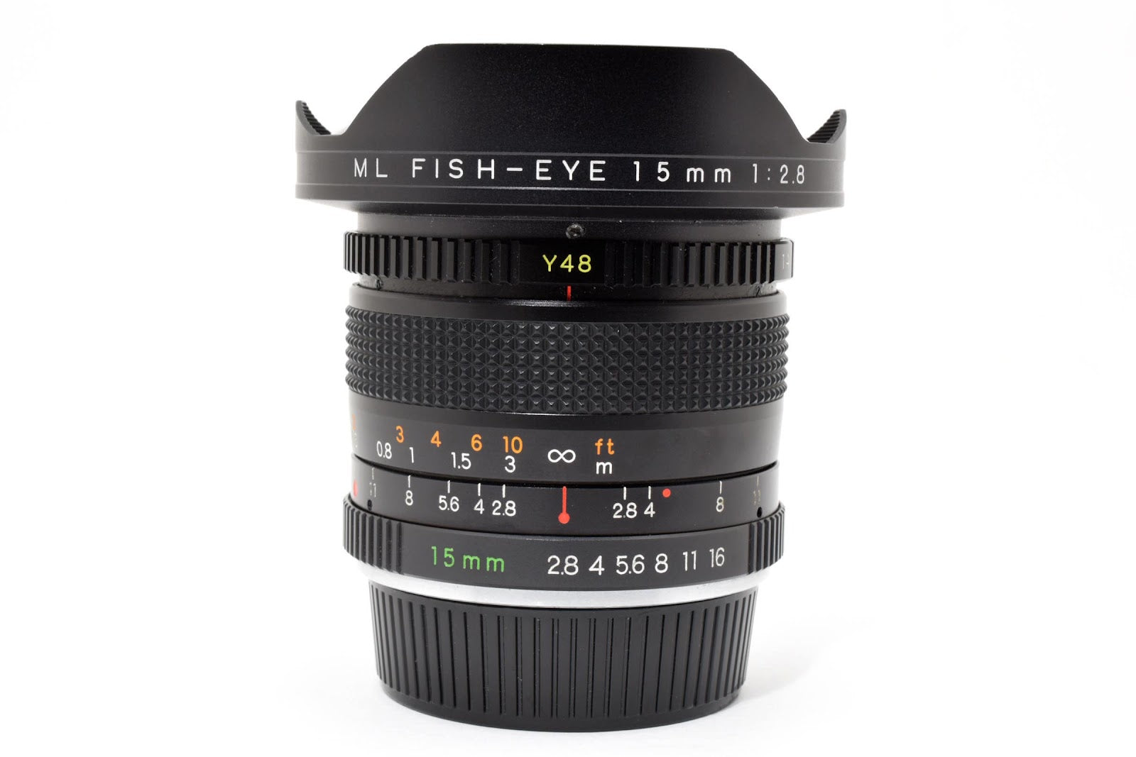 ★希少美品★ ヤシカ YASHICA ML RFISH-EYE 15MM F2.8 広角フィッシュアイレンズ 光学クリア 動作良好 ★ #8707