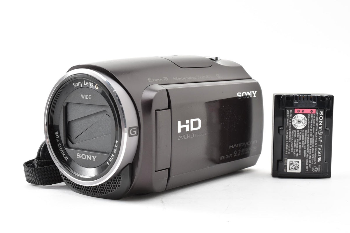 ★良品★ ソニー SONY HDR-CX670 TC (ボルドーブラン) ビデオカメラ ★ #9362