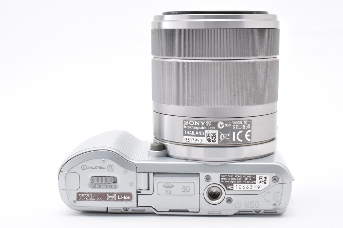 ★ ソニー SONY ショット数17,059回 NEX-C3 ボディ シルバー 18-55MM レンズキット ミラーレス ★ #9433
