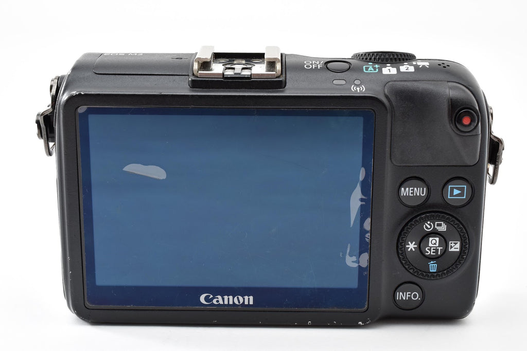★現状品★ キヤノン CANON EOS M2 ボディ ブラック 小スレ・傷あり 十字キー上・setボタン反応なし ミラーレス ★ #9123