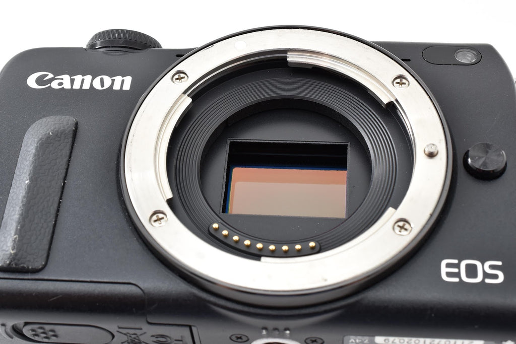 ★現状品★ キヤノン CANON EOS M2 ボディ ブラック 小スレ・傷あり 十字キー上・setボタン反応なし ミラーレス ★ #9123