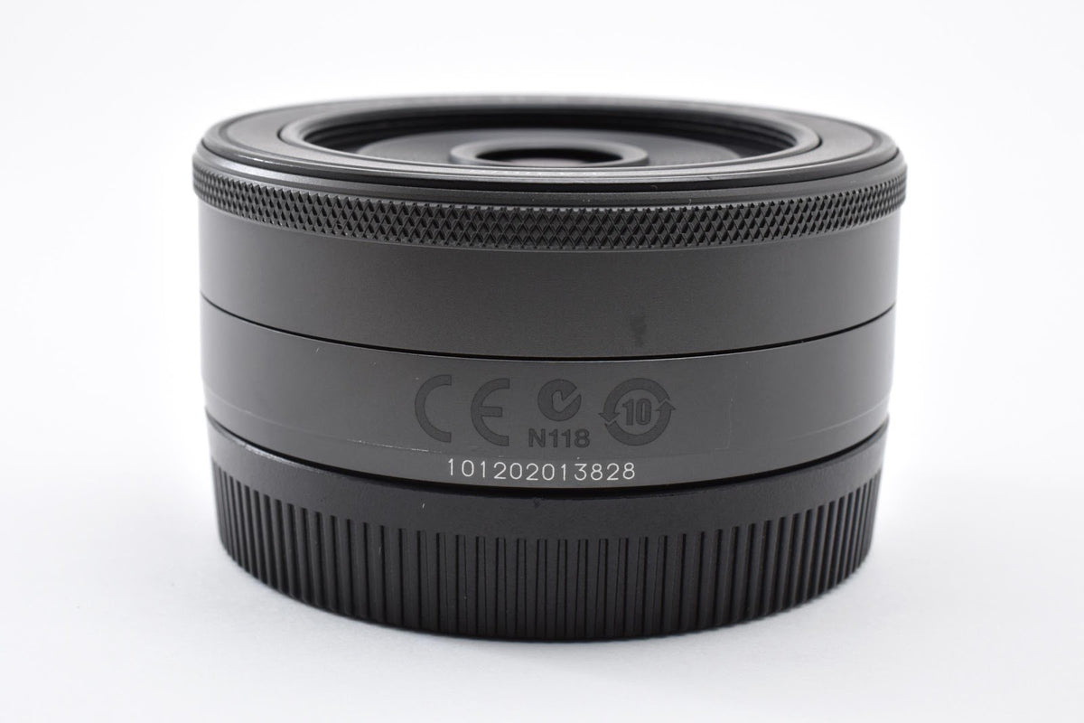 ★美品★ キヤノン CANON EF-M 22MM F2 STM ブラック 交換レンズ ★ #9286