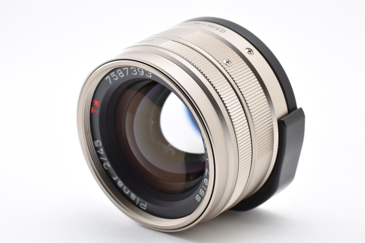 ★ コンタックス CONTAX PLANAR T* G 45MM F2 クローム フィルムカメラ用レンズ 外観美品 ★ #9303