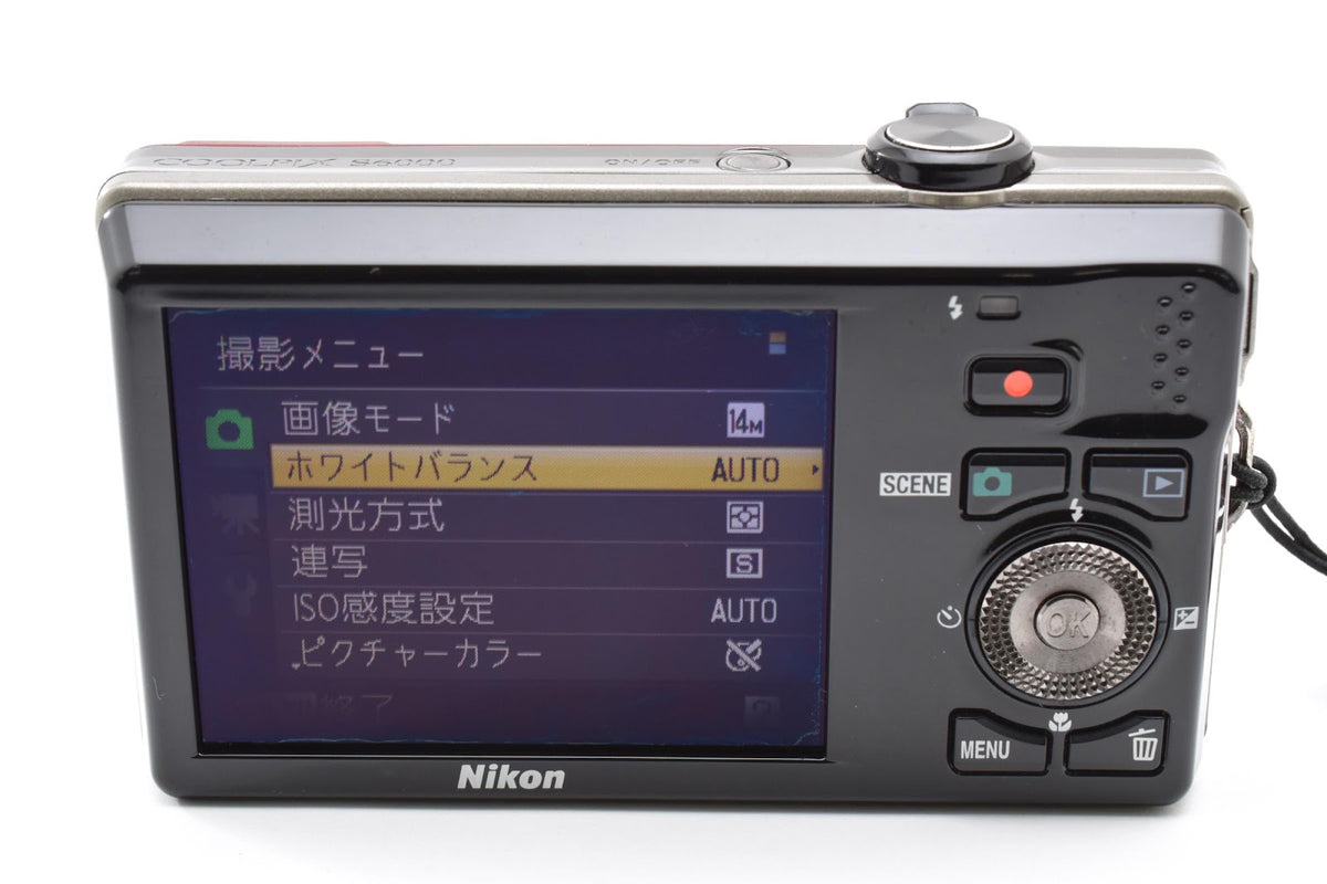 ★現状品★ ニコン Nikon COOLPIX S6000 RED 1420万画素 コンパクトデジタルカメラ ★ #9306