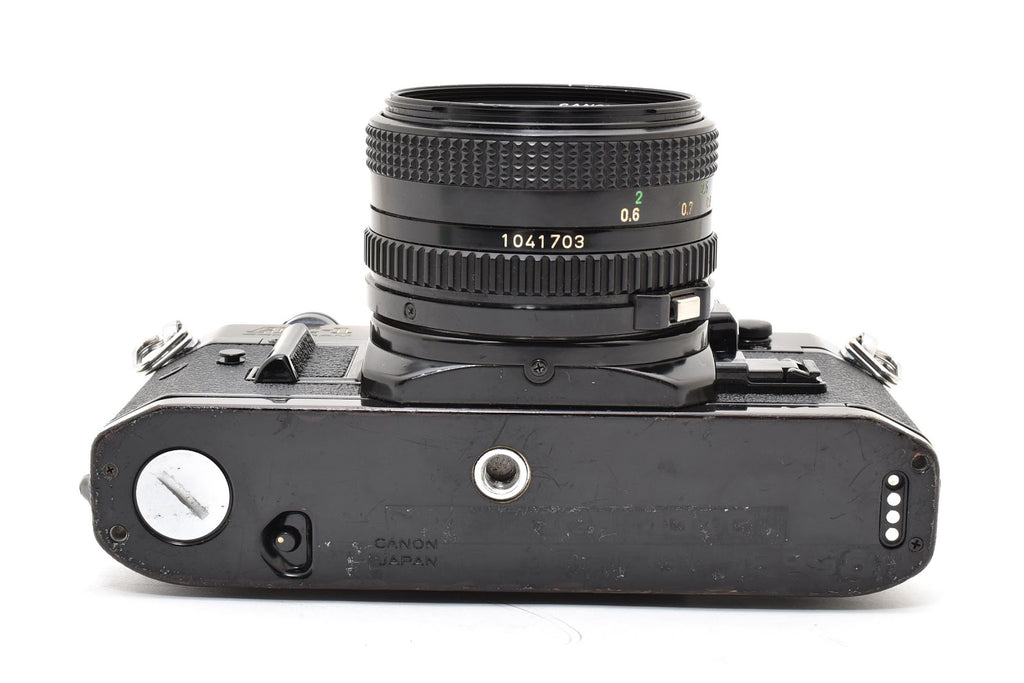 ★良品シャッター鳴きなし★ キヤノン CANON AE-1P ボディ ブラック  /NEW FD 50MM F1.8 一眼レフフィルムカメラ ★ #8301