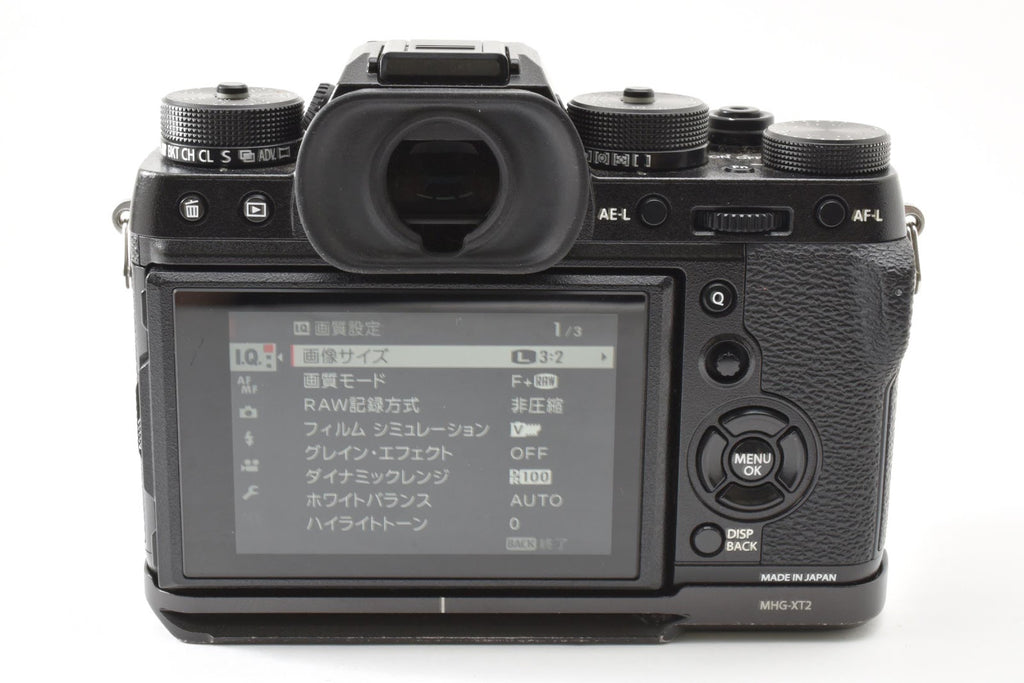 ★美品ショット数10,806回★ フジフイルム FUJIFILM X-T2 ボディ ブラック MHG-XT2 メタルハンドグリップ付き デジタル一眼 ★ #8990