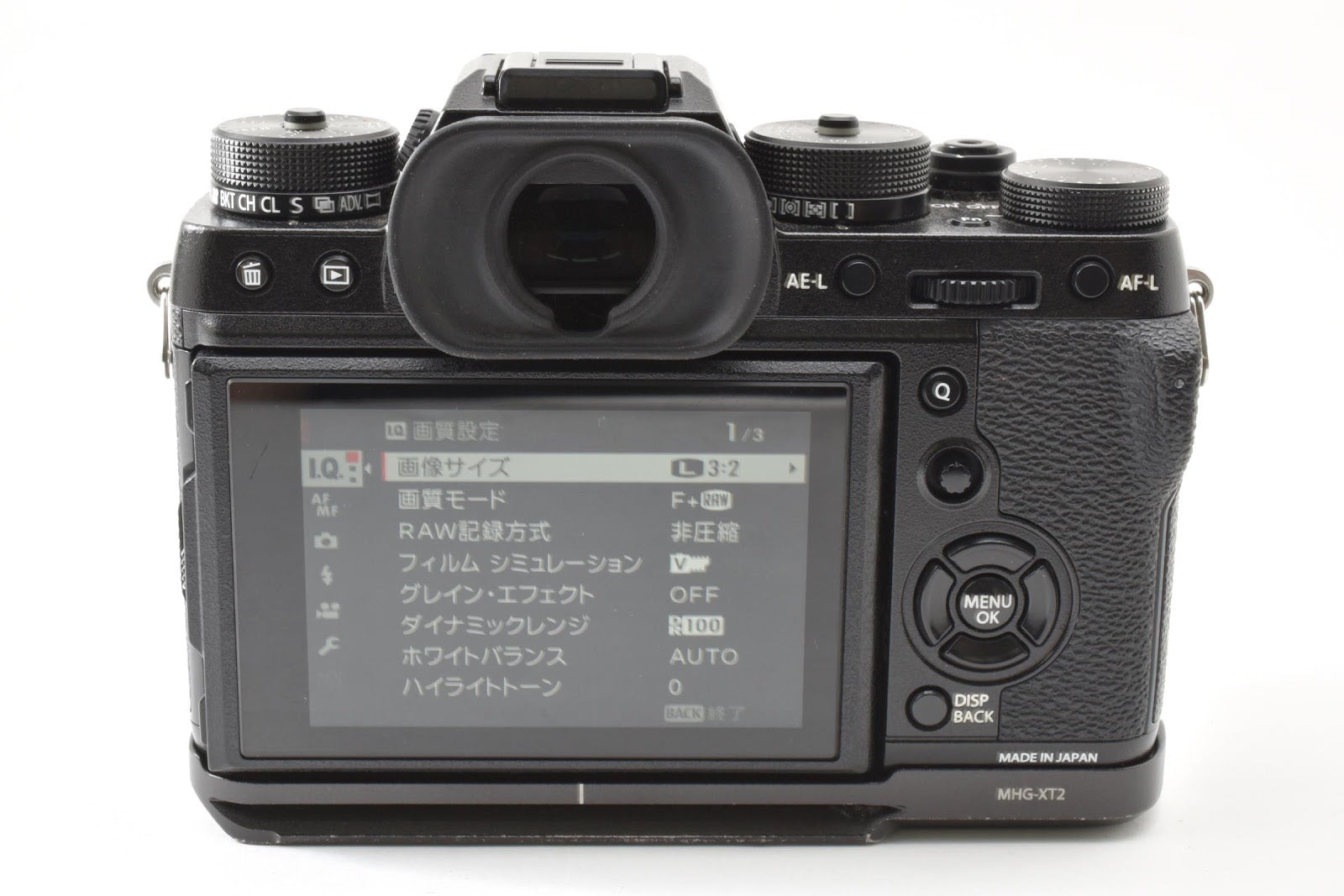 ★美品ショット数10,806回★ フジフイルム FUJIFILM X-T2 ボディ ブラック MHG-XT2 メタルハンドグリップ付き デジタル一眼 ★ #8990
