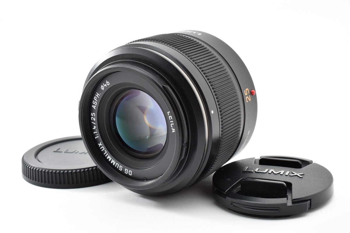 ★極上品★ パナソニック Panasonic LEICA DG SUMMILUX 25MM F1.4 ASPH. H-X025 交換レンズ ★ #9130