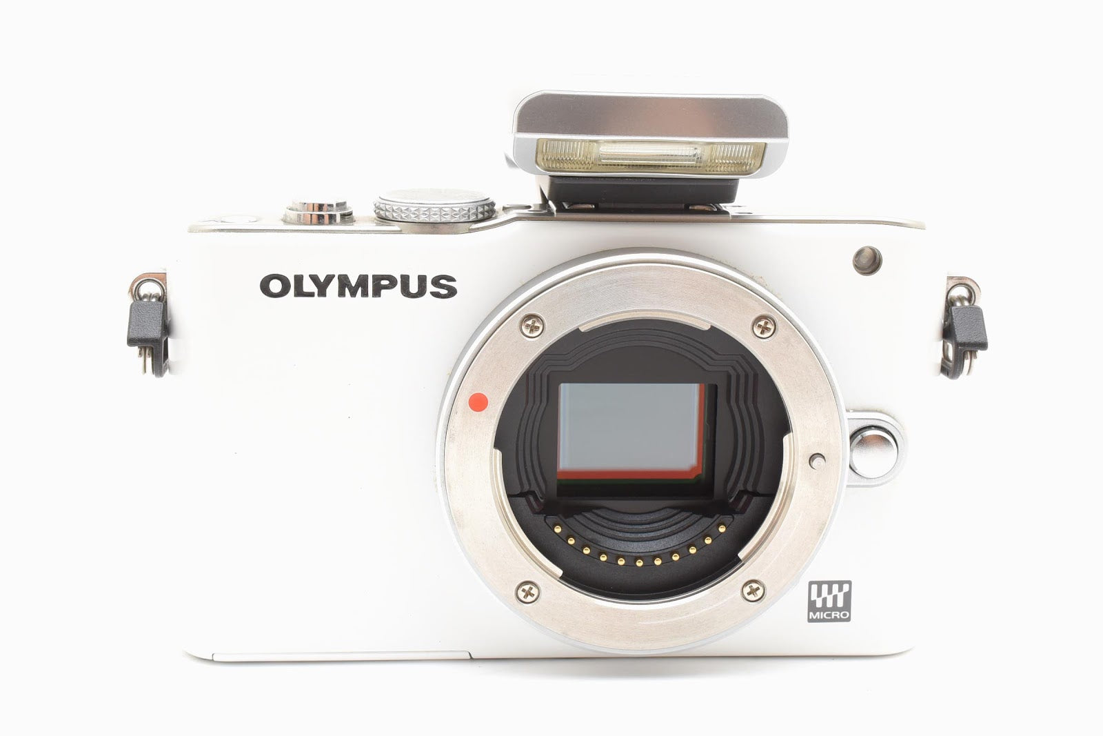 ★美品 ショット数5545回★ オリンパス Olympus E-PL3 ミラーレス一眼 ホワイト フラッシュ付 ★ #8660