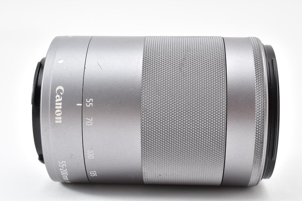★ジャンク★ キヤノン CANON EF-M 55-200MM F4.5-6.3 IS STM シルバー 望遠ズームレンズ ★ #9110