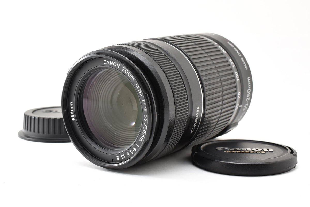 ★良品★ キヤノン CANON EF-S 55-250MM F4-5.6 IS II 望遠ズームレンズ 外観良好 カビあり 動作OK ★ #9346