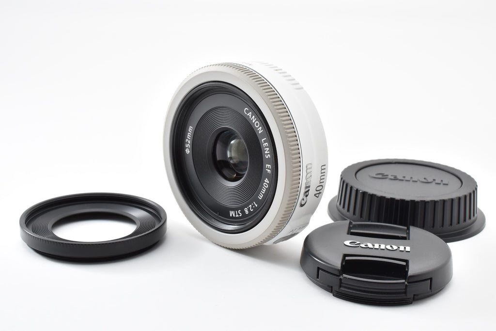 ★美品★ キヤノン CANON EF 40MM F2.8 STM ホワイト 単焦点レンズ ★ #9195