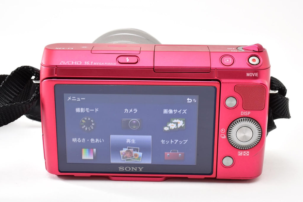 ★美品ショット数4,921回★ ソニー SONY NEX-F3 ピンク  18-55mm レンズキット ミラーレス一眼 動作良好 ★ #9355