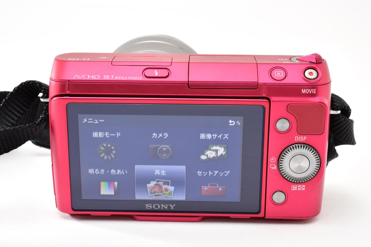 ★美品ショット数4,921回★ ソニー SONY NEX-F3 ピンク  18-55mm レンズキット ミラーレス一眼 動作良好 ★ #9355