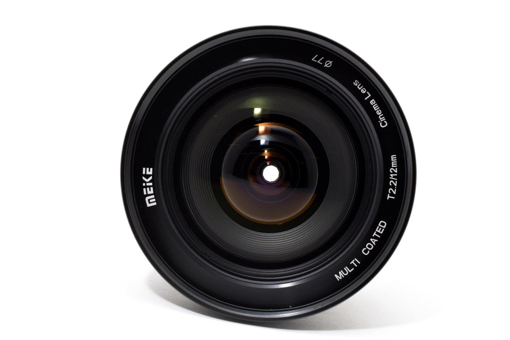 ★美品★ メイケ Meike MK-12MM T2.2 (マイクロフォーサーズ用) 純正ケース付き 交換レンズ 美品 ★ #8712
