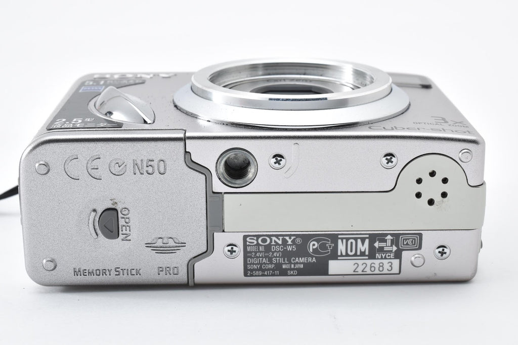 ★美品★ ソニー SONY DSC-W5 シルバー デジタルカメラ 美品 動作確認済 ★ #9375