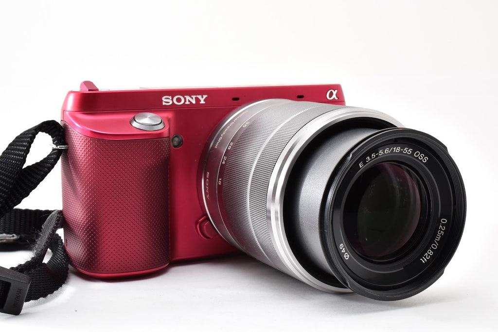 ★美品ショット数4,921回★ ソニー SONY NEX-F3 ピンク  18-55mm レンズキット ミラーレス一眼 動作良好 ★ #9355