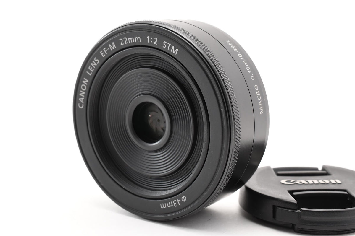 ★美品★ キヤノン CANON EF-M 22MM F2 ブラック 単焦点レンズ ★ #9174