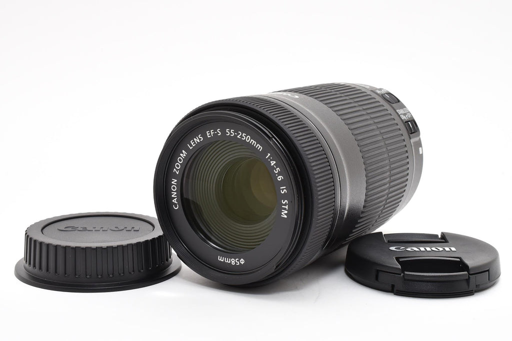 ★美品★ キャノン CANON EF-S 55-250MM F4-5.6 IS STM 手ぶれ補正 望遠ズームレンズ 動作良好 ★ #8762