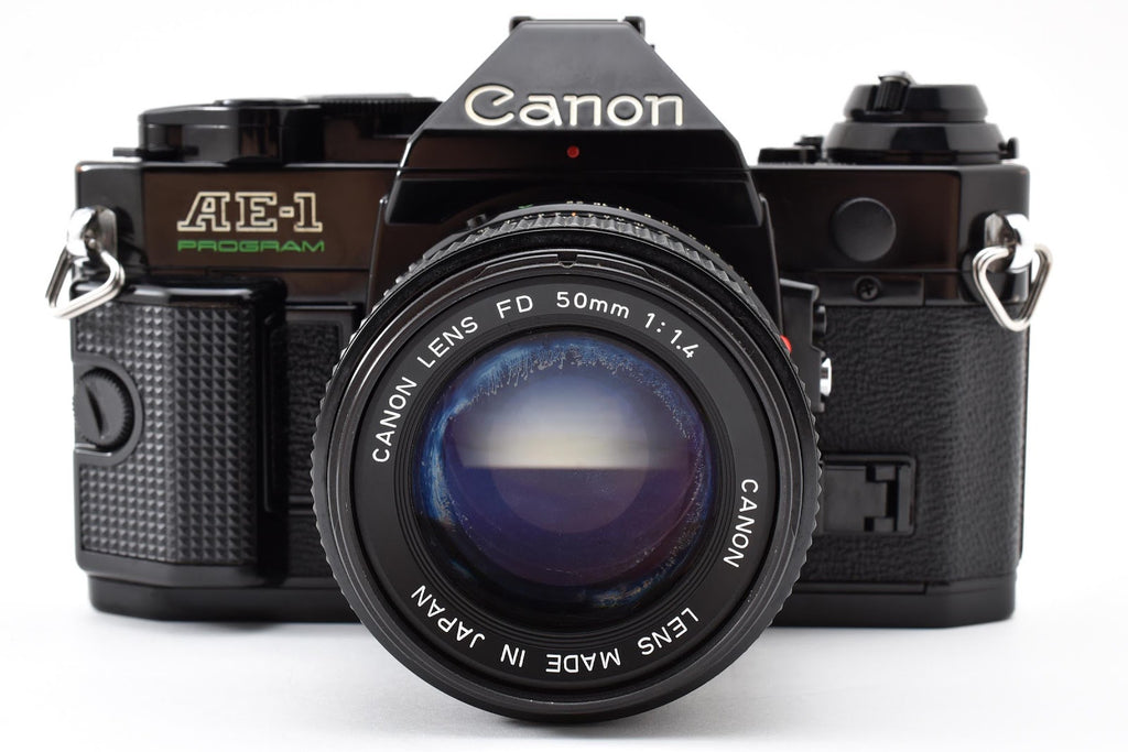 ★良品★ CANON CANON AE-1 PROGRAM ボディ NEW FD 50mm F1.4 ブラック シャッター鳴きなし★ #8951