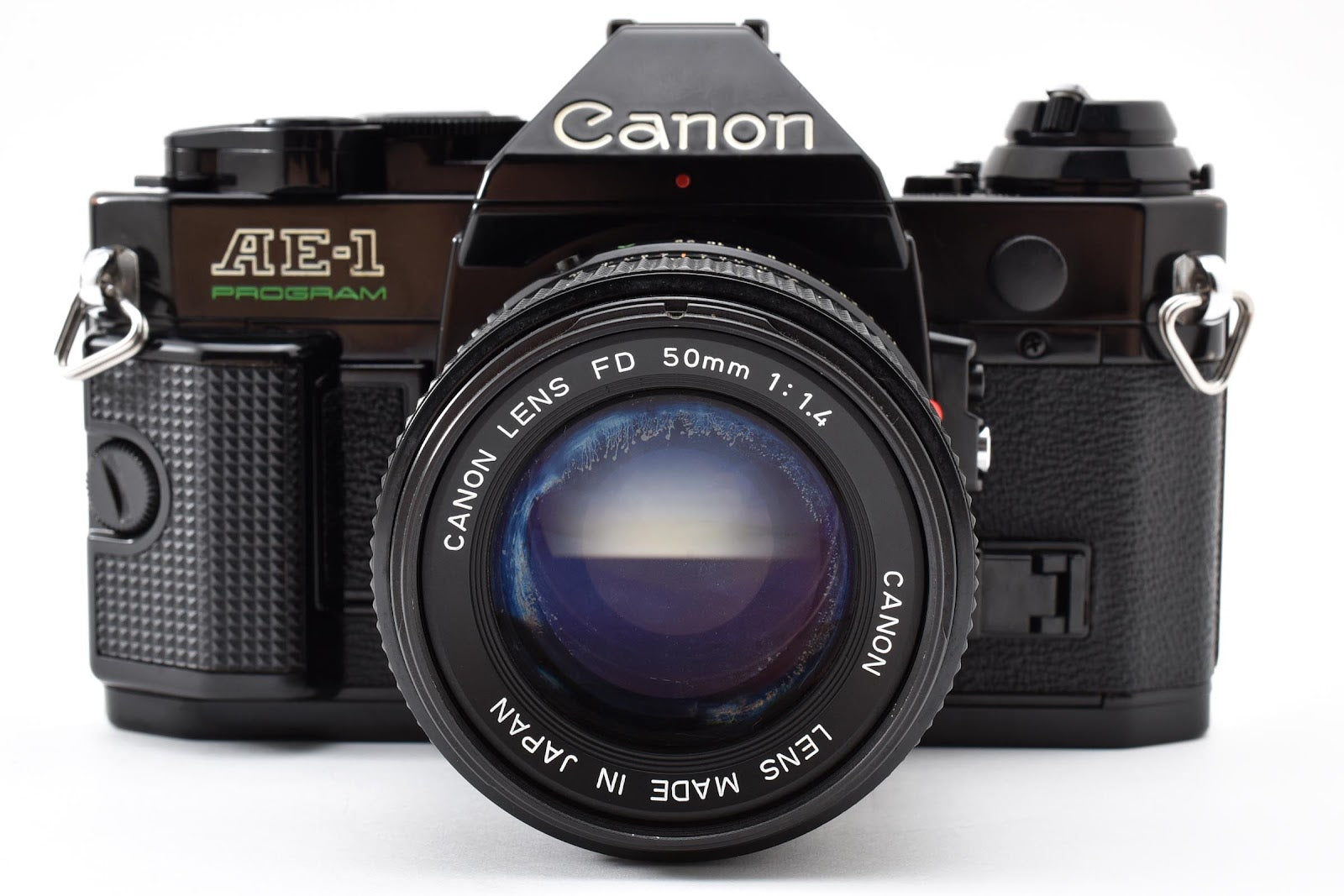 ★良品★ CANON CANON AE-1 PROGRAM ボディ NEW FD 50mm F1.4 ブラック シャッター鳴きなし★ #8951