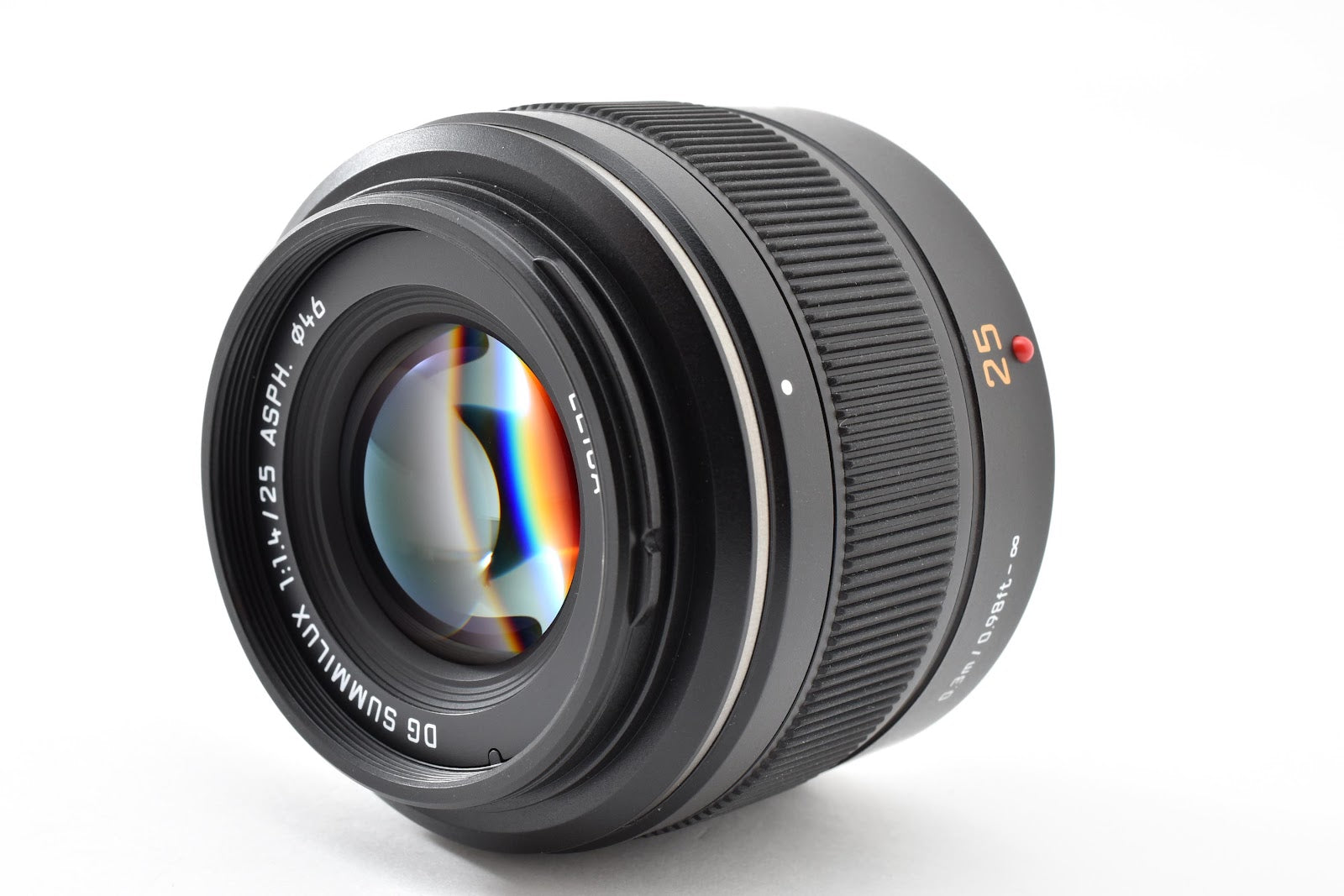 ★極上品★ パナソニック Panasonic LEICA DG SUMMILUX 25MM F1.4 ASPH. H-X025 交換レンズ ★ #9130