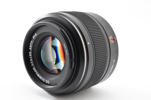 ★極上品★ パナソニック Panasonic LEICA DG SUMMILUX 25MM F1.4 ASPH. H-X025 交換レンズ ★ #9130