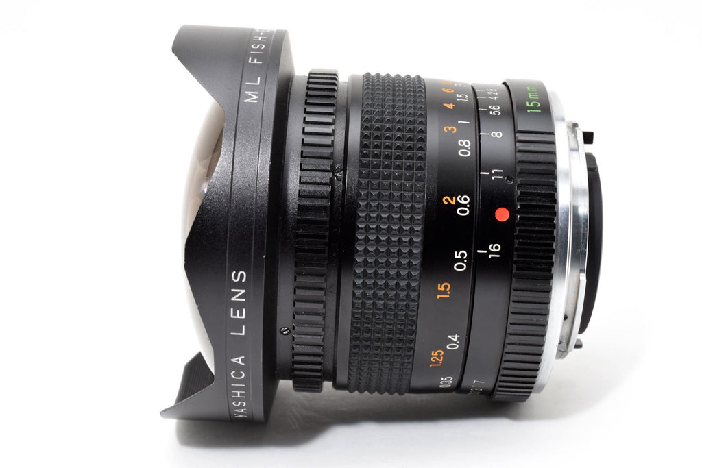★希少美品★ ヤシカ YASHICA ML RFISH-EYE 15MM F2.8 広角フィッシュアイレンズ 光学クリア 動作良好 ★ #8707