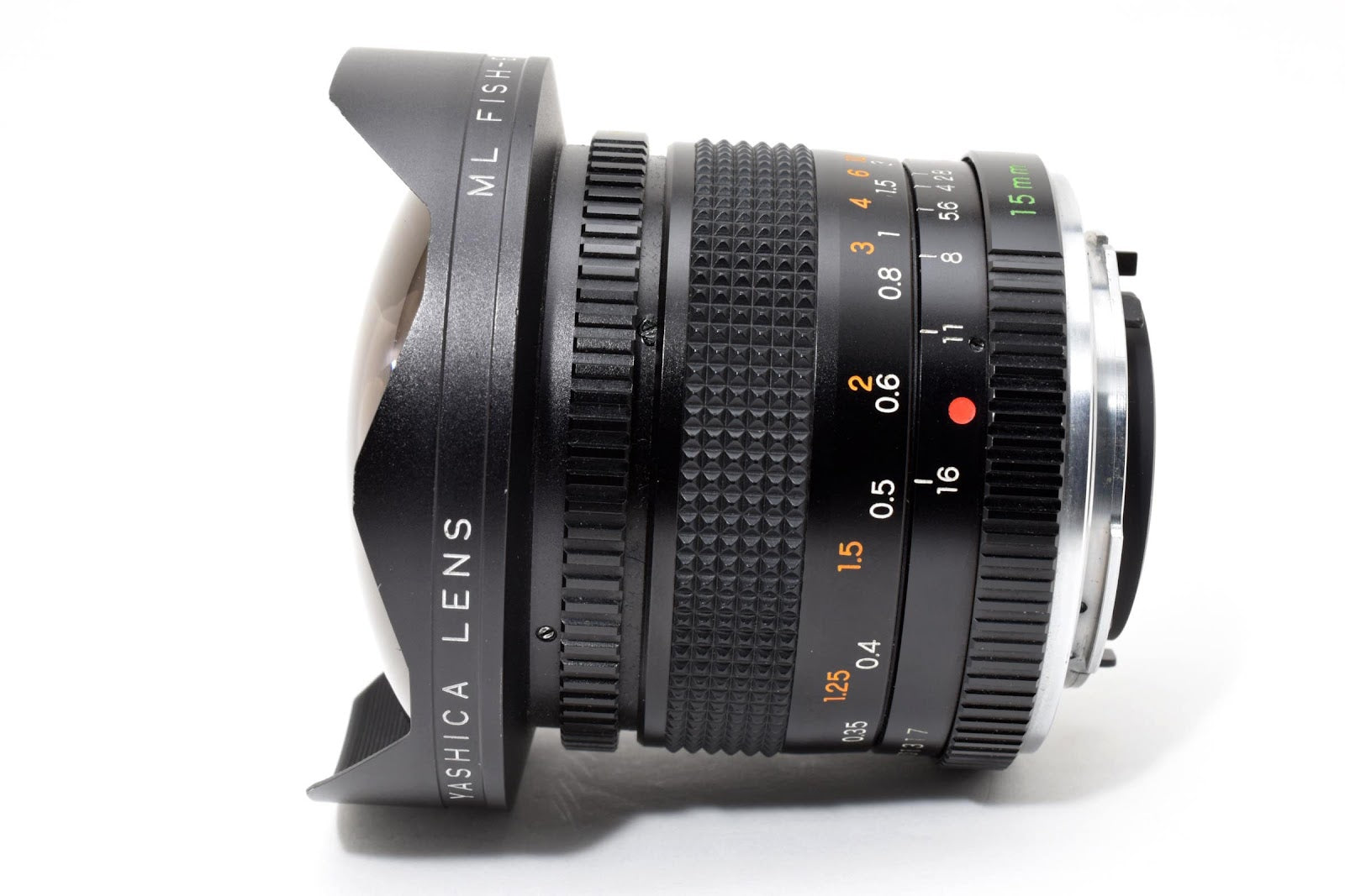 ★希少美品★ ヤシカ YASHICA ML RFISH-EYE 15MM F2.8 広角フィッシュアイレンズ 光学クリア 動作良好 ★ #8707