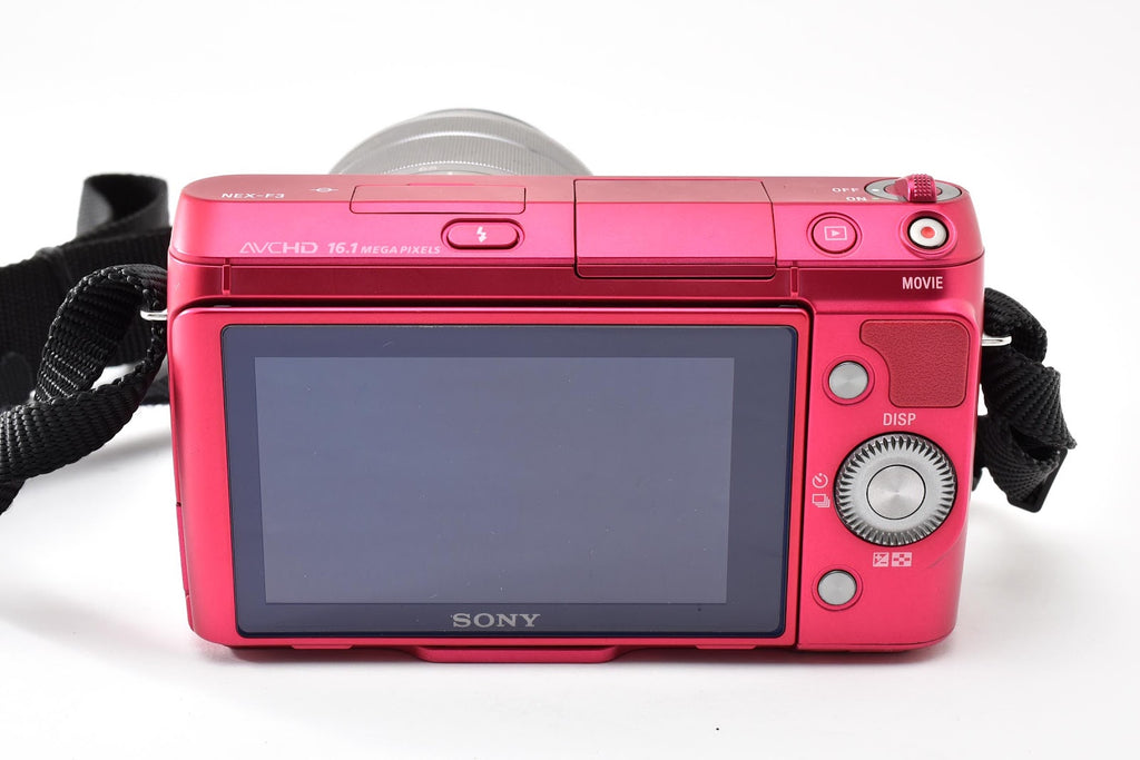 ★美品ショット数4,921回★ ソニー SONY NEX-F3 ピンク  18-55mm レンズキット ミラーレス一眼 動作良好 ★ #9355