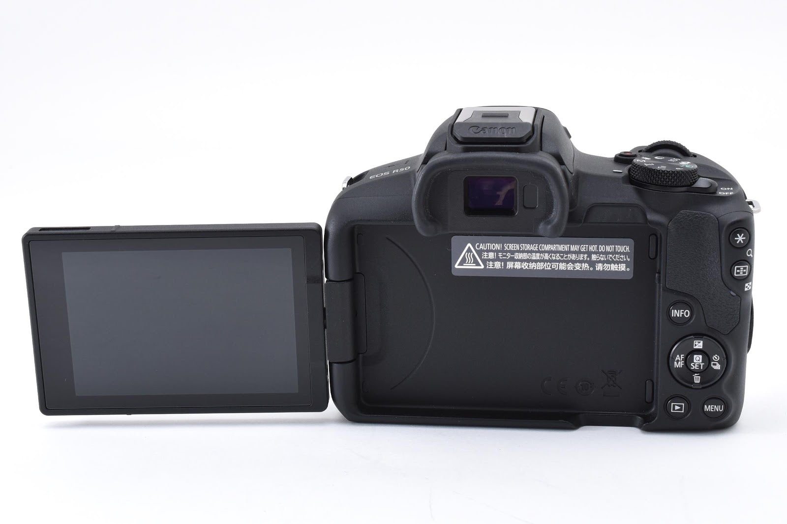 ★現状品★ キヤノン CANON EOS R50 ボディ ブラック ミラーレス一眼 液晶表示難あり 外観良好 ★ #8915