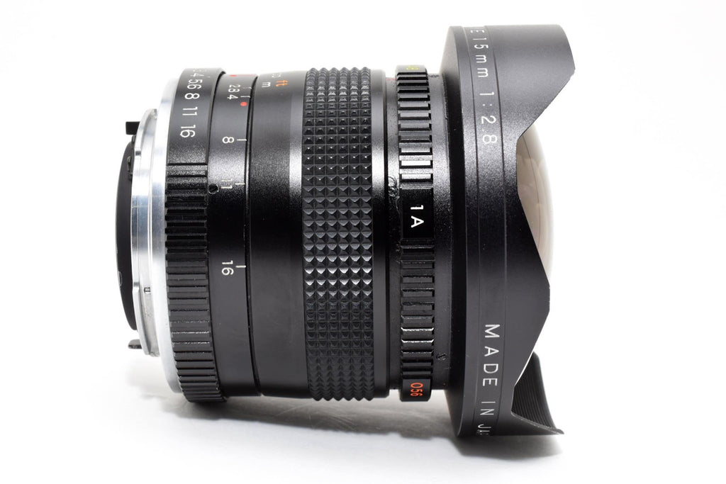 ★希少美品★ ヤシカ YASHICA ML RFISH-EYE 15MM F2.8 広角フィッシュアイレンズ 光学クリア 動作良好 ★ #8707