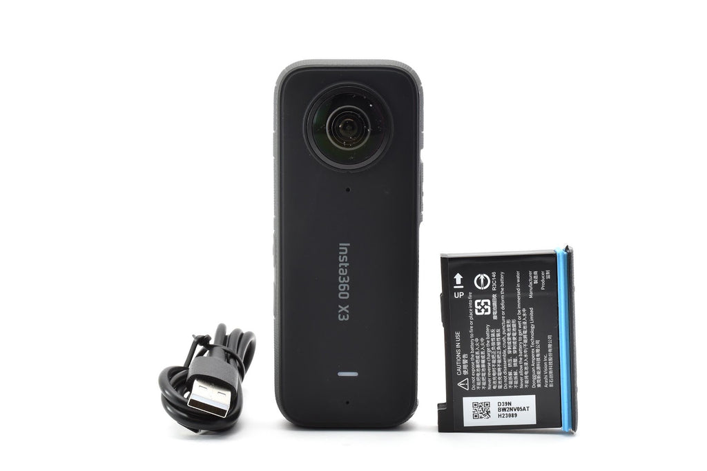 ★良品★ インスタ360 Insta360 INSTA360 X3 充電ケーブル付き 360度カメラ ★ #9062