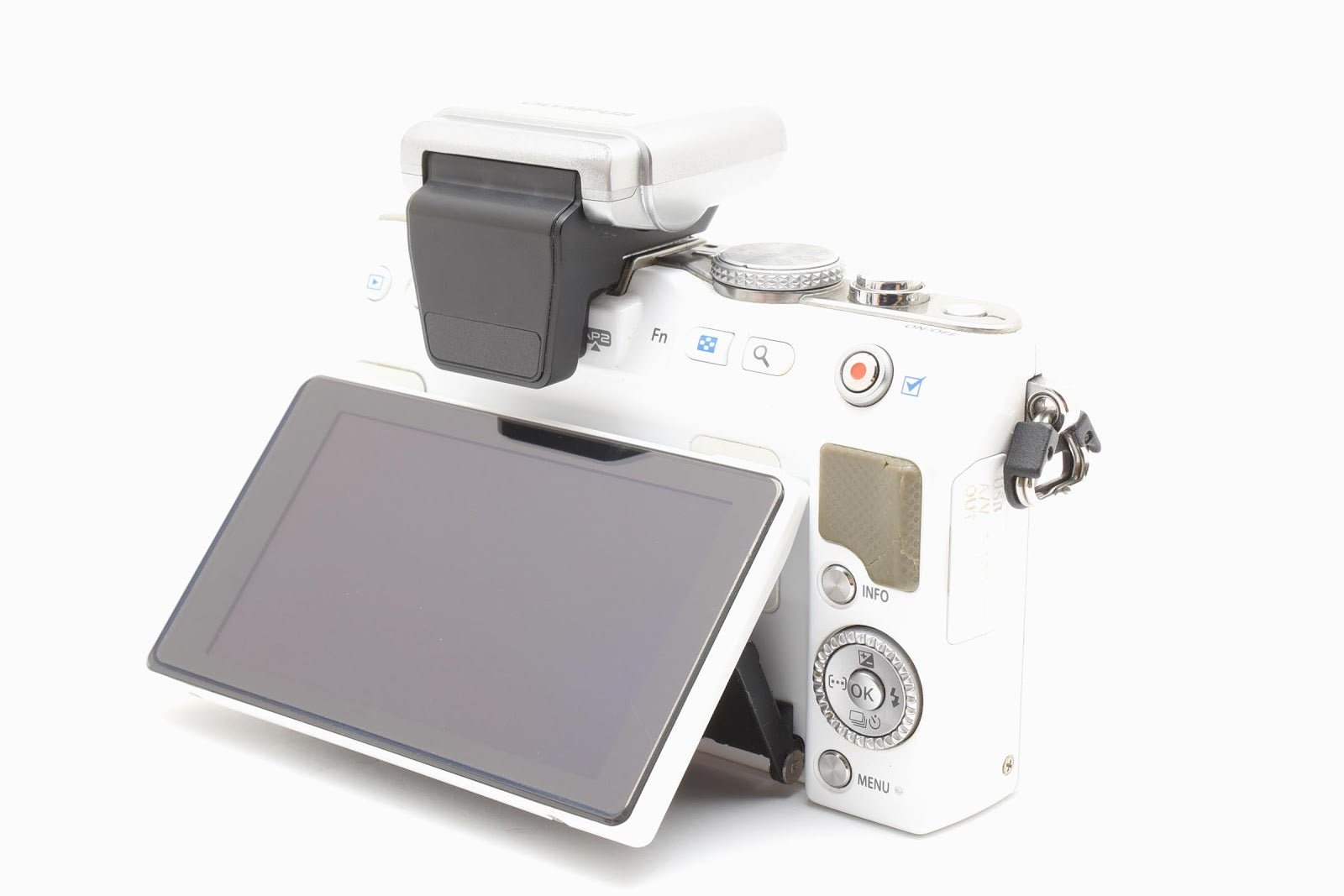 ★美品 ショット数5545回★ オリンパス Olympus E-PL3 ミラーレス一眼 ホワイト フラッシュ付 ★ #8660