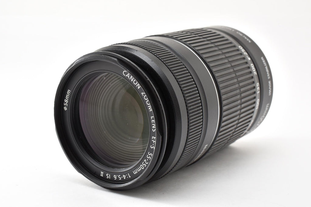 ★良品★ キヤノン CANON EF-S 55-250MM F4-5.6 IS II 望遠ズームレンズ 外観良好 カビあり 動作OK ★ #9346