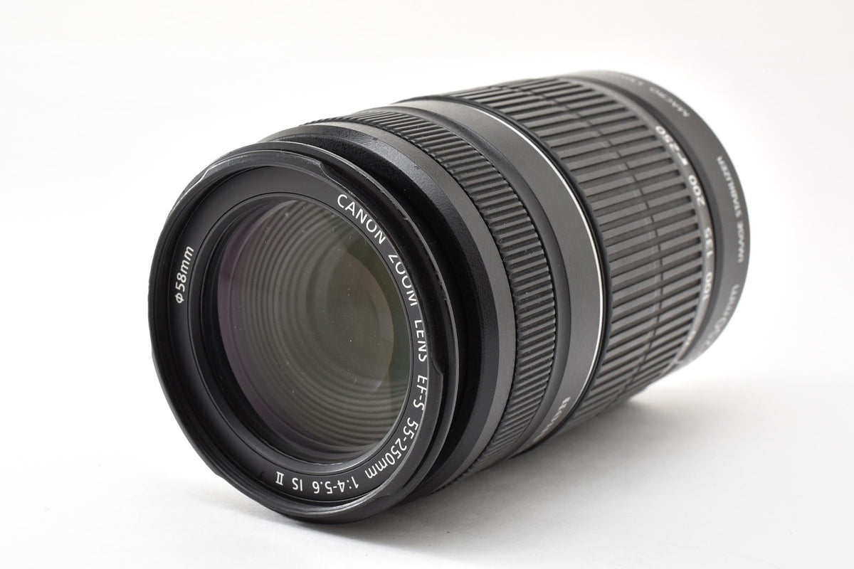 ★良品★ キヤノン CANON EF-S 55-250MM F4-5.6 IS II 望遠ズームレンズ 外観良好 カビあり 動作OK ★ #9346