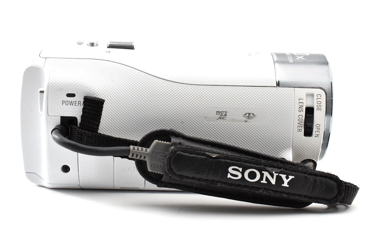 ★美品★ ソニー SONY HDR-CX470 W ホワイト デジタルビデオカメラ ハンディカム 動作OK ★ #9326