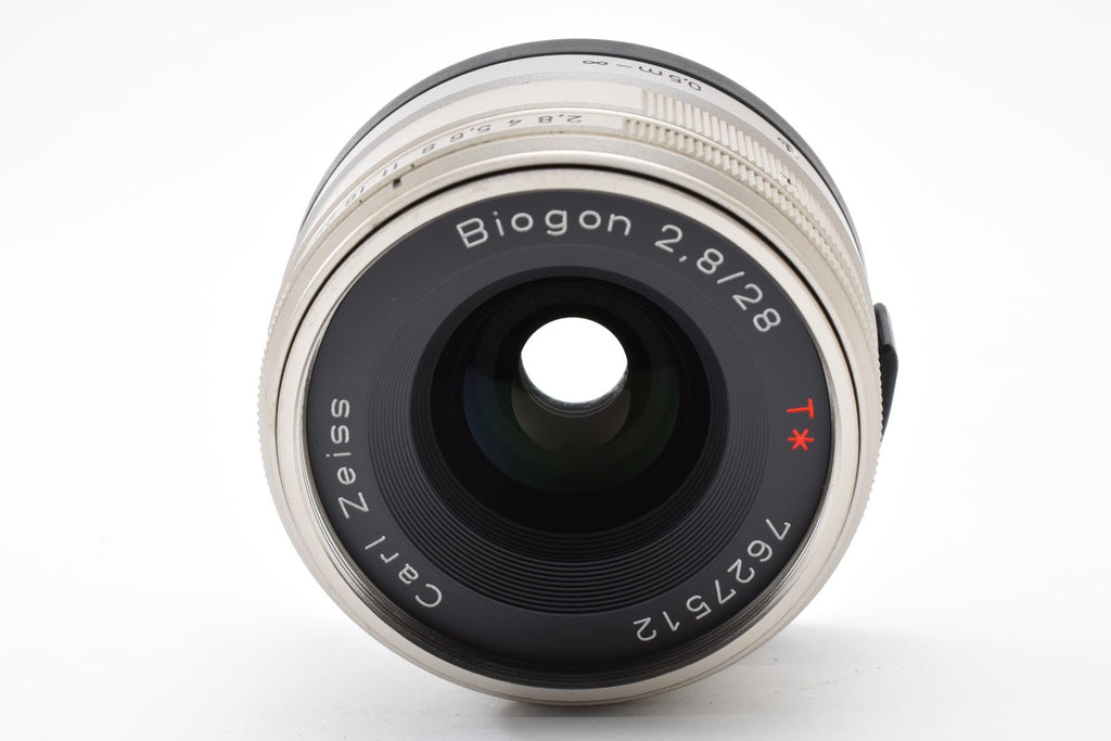 ★ コンタックス CONTAX BIOGON T* G 28MM F2.8 クローム 広角レンズ 外観美品 ★ #9304