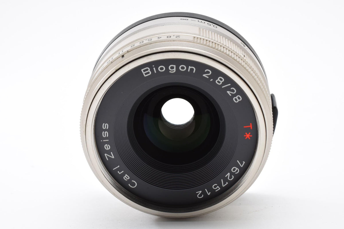 ★ コンタックス CONTAX BIOGON T* G 28MM F2.8 クローム 広角レンズ 外観美品 ★ #9304
