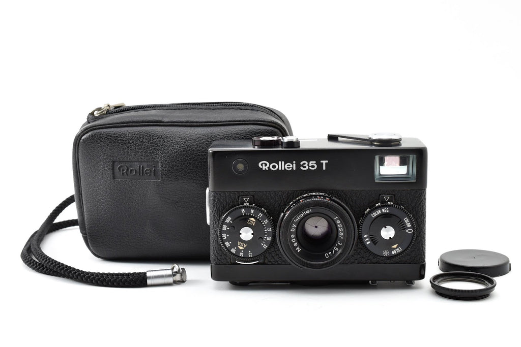 ★美品★ ローライ Rollei 35T 40MM F3.5 (テッサー) ケース ストラップ付 薄クモリ写りに影響なし フィルムカメラ ★ #9259