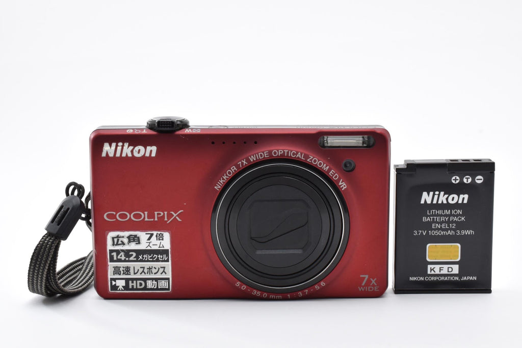 ★現状品★ ニコン Nikon COOLPIX S6000 RED 1420万画素 コンパクトデジタルカメラ ★ #9306