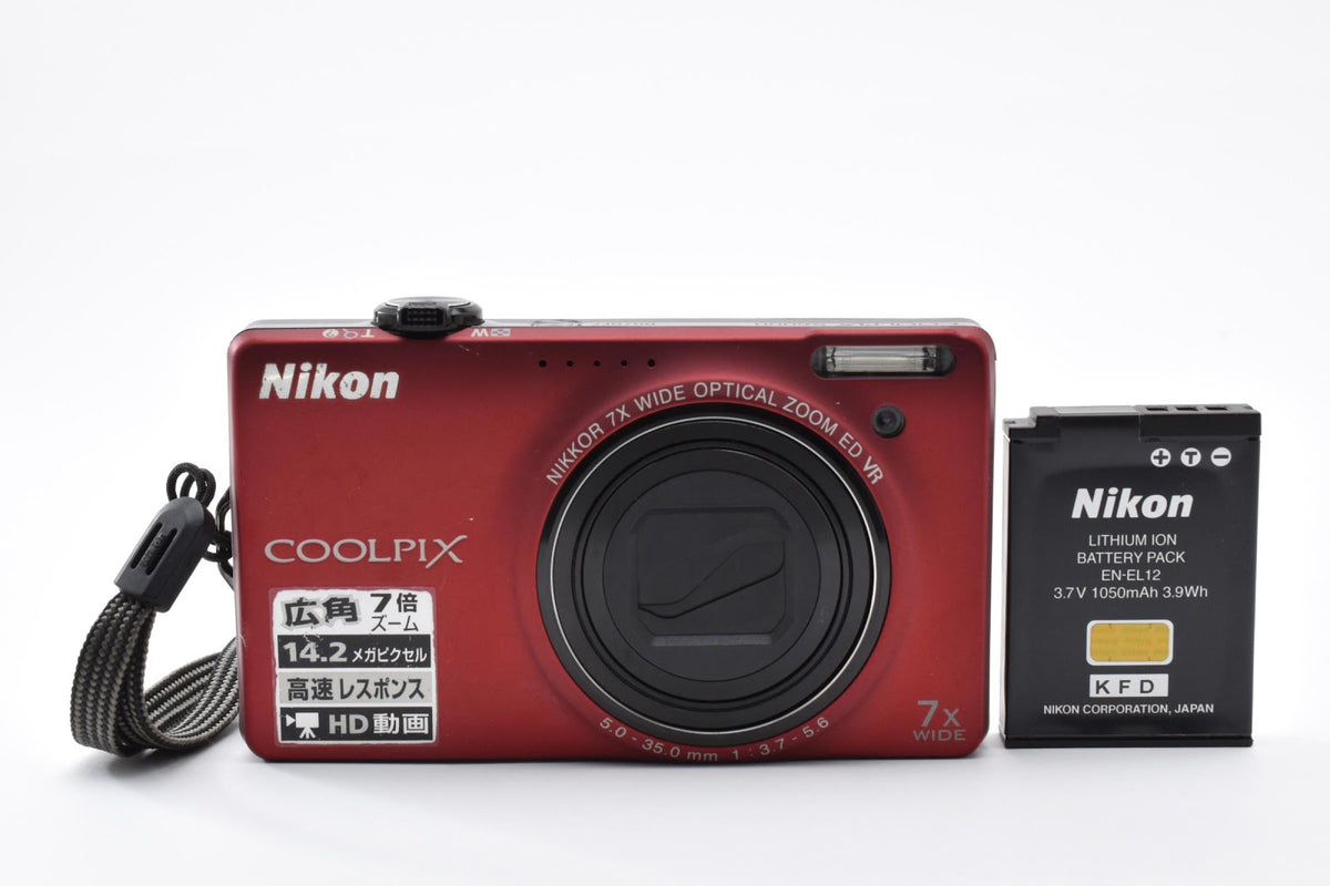 ★現状品★ ニコン Nikon COOLPIX S6000 RED 1420万画素 コンパクトデジタルカメラ ★ #9306