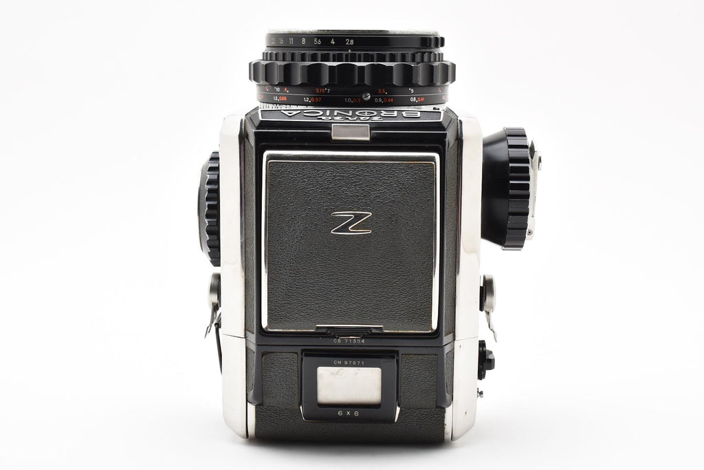 ★ ゼンザブロニカ ZENZABRONICA S2 ボディ NIKKOR-P 75MM F2.8 ファインダーロック不完全 シャッター幕ヨレ 小スレあり ★ #9248