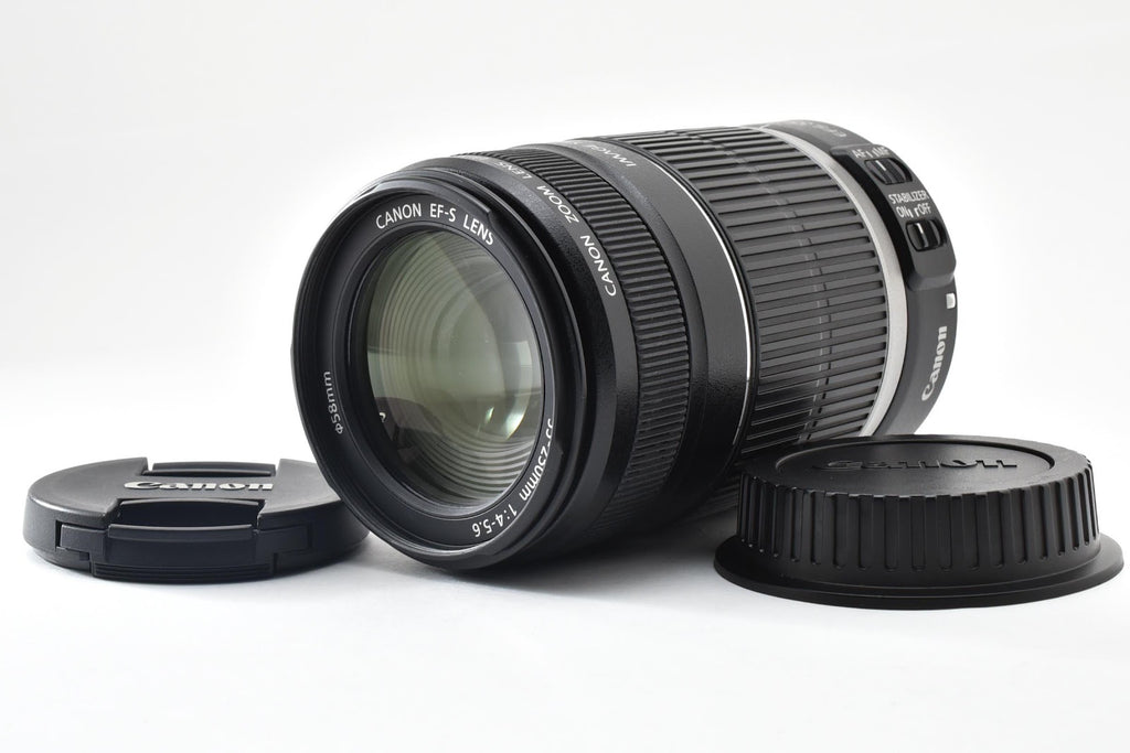 ★美品★ キヤノン CANON EF-S 55-250MM F4-5.6 IS デジタルカメラ用レンズ ★ #9160