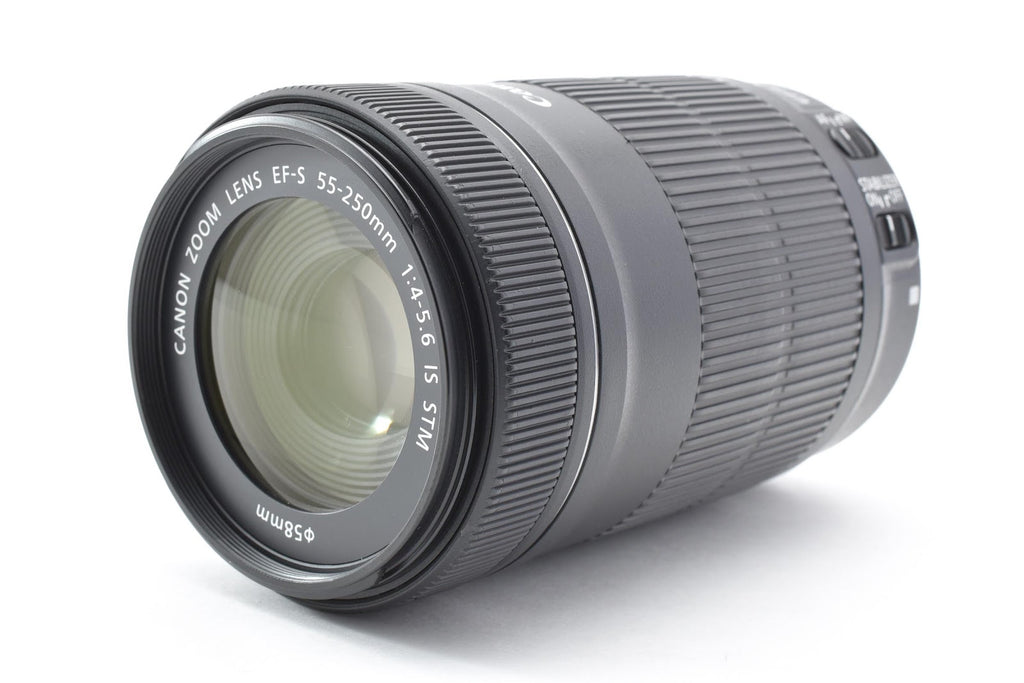★極上品★ キヤノン CANON EF-S 55-250mm F4-5.6 IS STM 望遠ズームレンズ ★ #9031